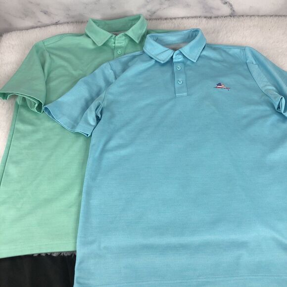 Mens Ocean + Coast Polo Shirt x2 Bundle Size M Medium - Picture 1 of 8